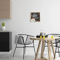 Stupell Industries But First Coffee Chalkboard Wall Art
