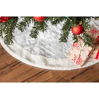 DII® Cream Diamond Quilted Holiday Tree Skirt