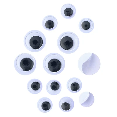 Assorted Adhesive Wiggle Eyes by Creatology™