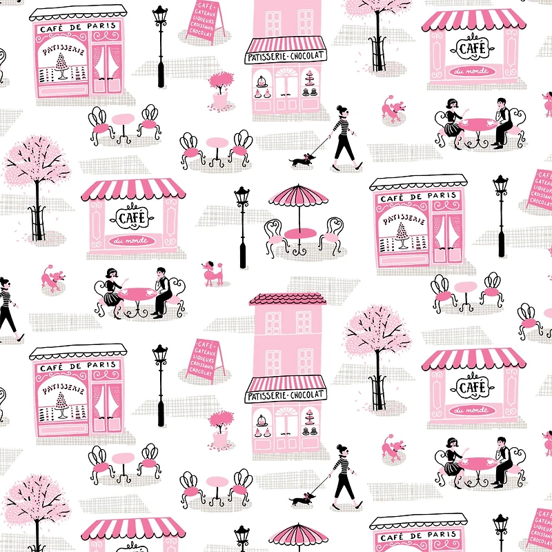 Camelot Fabrics Spring in Paris Cotton Fabric