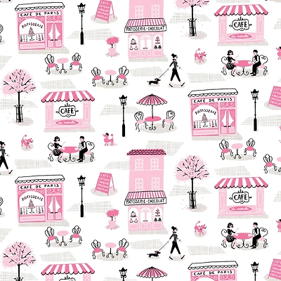 Camelot Fabrics Spring in Paris Cotton Fabric