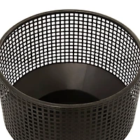 The Novogratz Black Metal Modern Planter Set