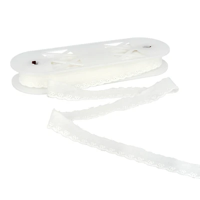 1" Red Eyelet Embroidered Lace Trim by Celebrate It®