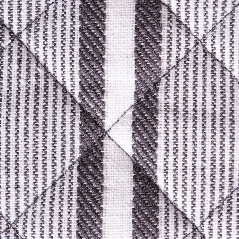 DII® Mineral Gray Stripe Double Oven Mitt