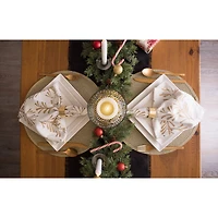 DII® Metallic Holly Leaves Napkins, 6ct.