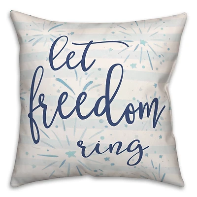 Let Freedom Ring Throw Pillow