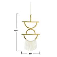 Hello Honey® Gold Geometric Metal Wall Hanging with Tassel