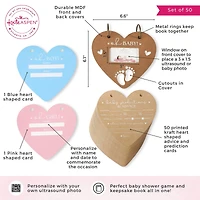 Kate Aspen® Kraft Heart Baby Shower Keepsake Book