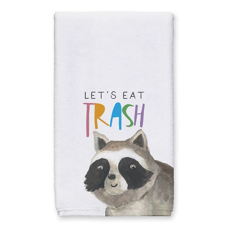 Hullo Raccoon Let's Eat Trash 16" x 25" Towel Set