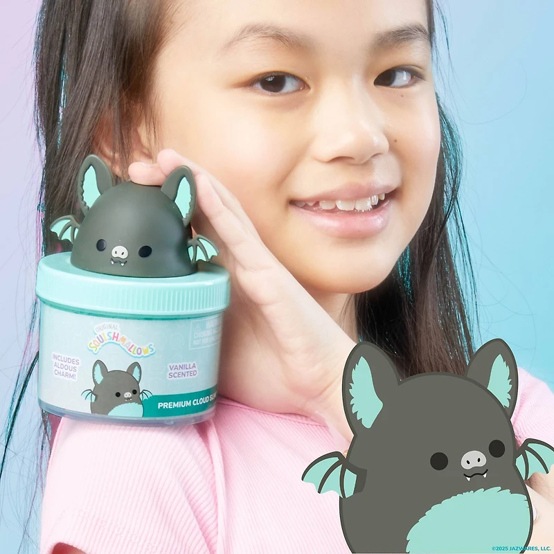 Squishmallows Aldous the Fruit Bat Premium Cloud Slime