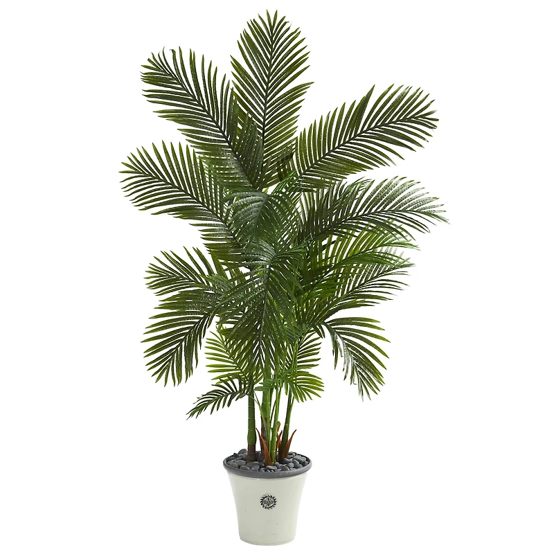 5.75ft. Areca Palm Tree in Decorative Planter