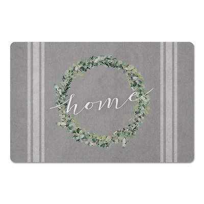 Home Wreath Floor Mat