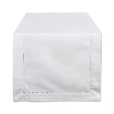 DII® 108" Off White Hemstitch Table Runner