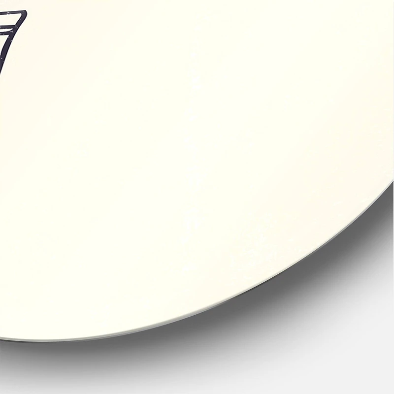 Designart - Botanical Minimalist Leaf With Abstract Shapes III