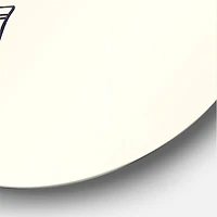 Designart - Botanical Minimalist Leaf With Abstract Shapes III