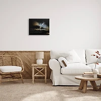 Stupell Industries Witch Flying By Moon Canvas Wall Art