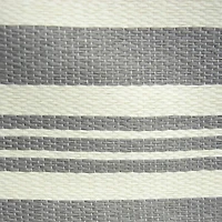 DII® 17" Gray Urban Stripe Paper Bin