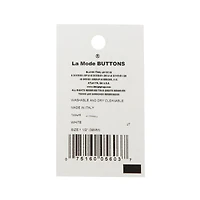 LaMode® 1.5" White Faceted Shank Button