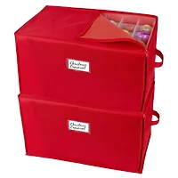 Simplify 112ct. Stackable Christmas Ornament Storage Box