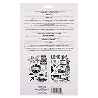 Travel Plastic Stencils, 7" x 10" by Craft Smart®