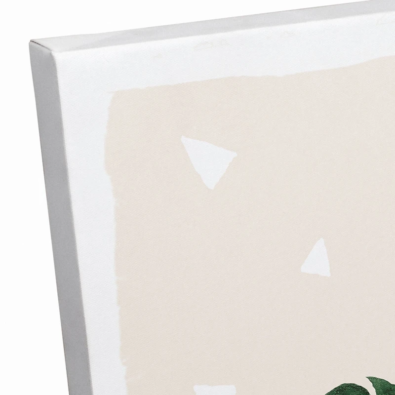 Designs Direct Monstera Triangle Pattern Canvas Wall Art