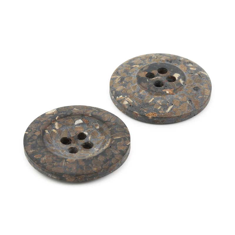 Dritz® 23mm Brown Recycled Coconut Round Buttons, 6ct.