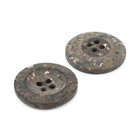 Dritz® 23mm Brown Recycled Coconut Round Buttons, 6ct.