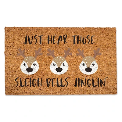 Sleigh Bells Jinglin 30" x 18" Door Mat