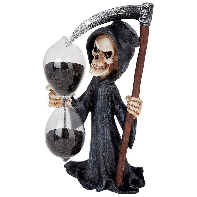 Design Toscano 8" Grim Reaper Time is Up Sand Timer Hourglass Statue