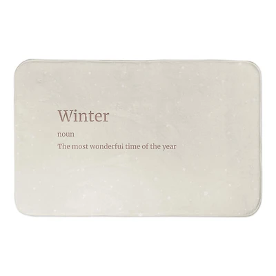 Designs Direct Winter Defined Bath Mat, 34" x 21"