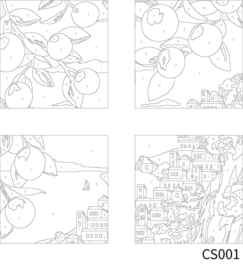 Coastal Paint-by-Number Gallery Mini Kit by Artist's Loft™