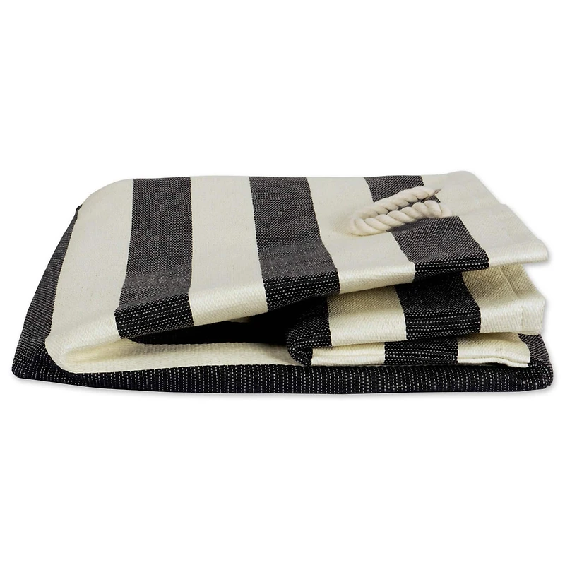 DII® Large Striped Rectangle Woven Paper Storage Basket