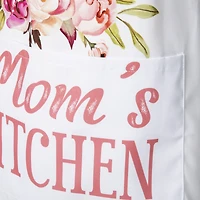 Glitzhome® 31.5" Faux Burlap Mother's Day Apron