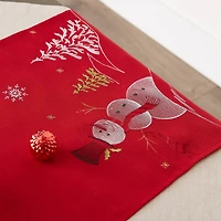 DII® 108" Snowman Embroidered Table Runner