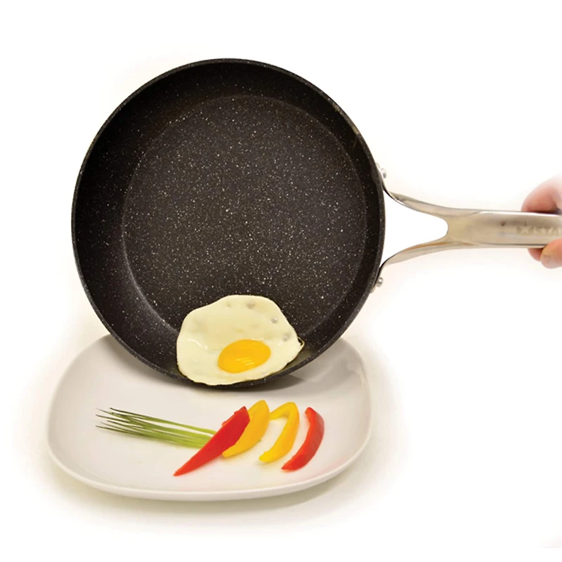 The Rock® by Starfrit 8" Fry Pan with Stainless Steel Handle