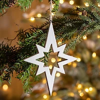 10" Wood Star Cut-Out Ornaments, 4ct.