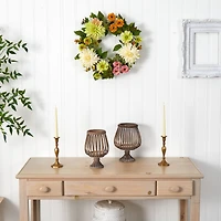 22” Dahlia & Mum Wreath