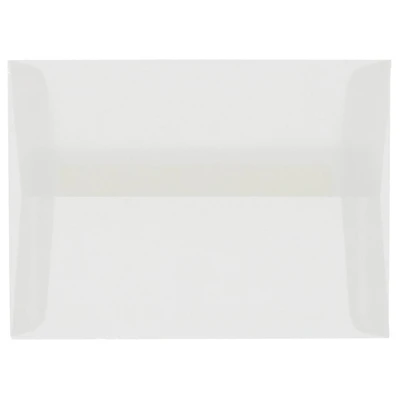 JAM Paper 3.625" x 5.125" Translucent Vellum Invitation Envelopes
