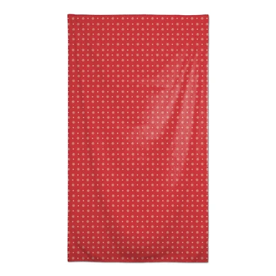 102" Red Snowflake Pattern Tablecloth