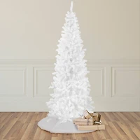 6.5ft. Unlit White Georgian Pine Slim Artificial Christmas Tree