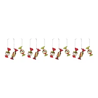12ct. Glass Wrapped Candy Ornaments