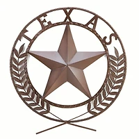 25.5" Metal Texas Star Wall Plaque