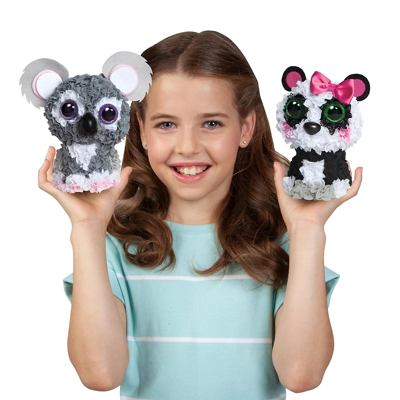12 Pack: Assorted PlushCraft™ 3D Fabric Plush Craft Pals