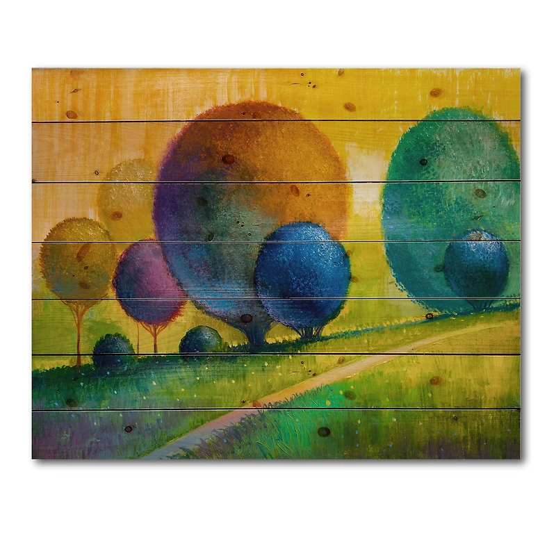 Designart - Colourful Ornamental Trees III