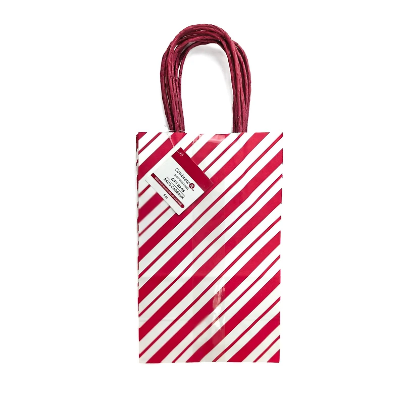 Small Peppermint Stripes Gift Bags, 6ct. by Celebrate It™