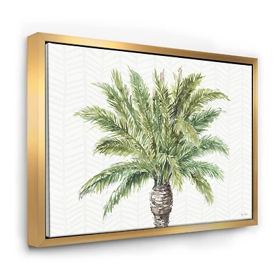 Designart - Mixed Botanical Greens palms IV