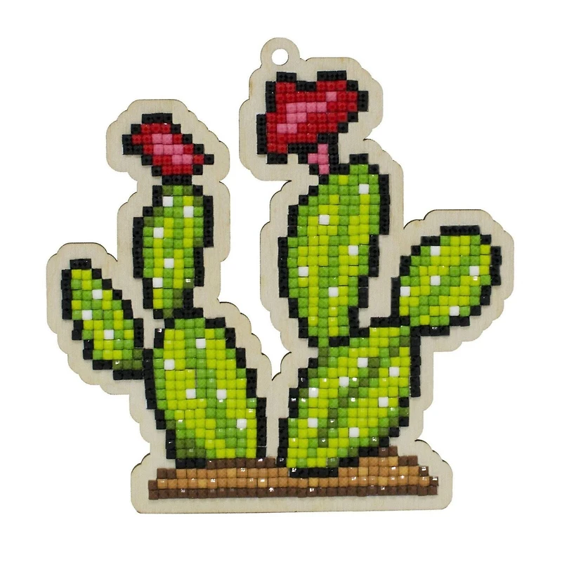 Wizardi Diamond Painting Kit Blooming Cactus