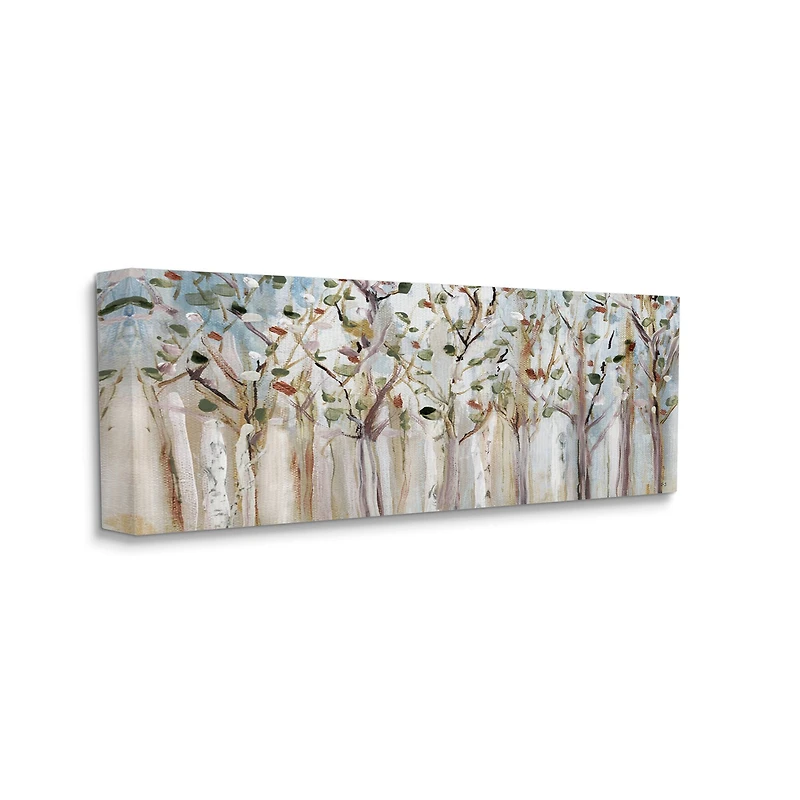 Stupell Industries Bare Branch Trees Birch Forest Abstract Painting Canvas Wall Art