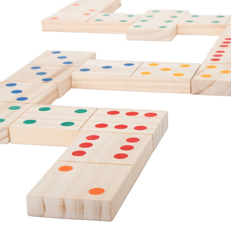Toy Time Giant Wooden Dominoes Set