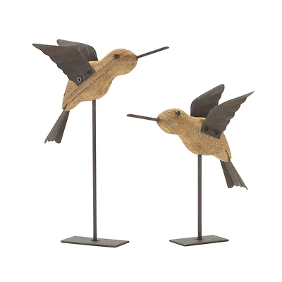 Bird on Stake Tabletop Sitter Set